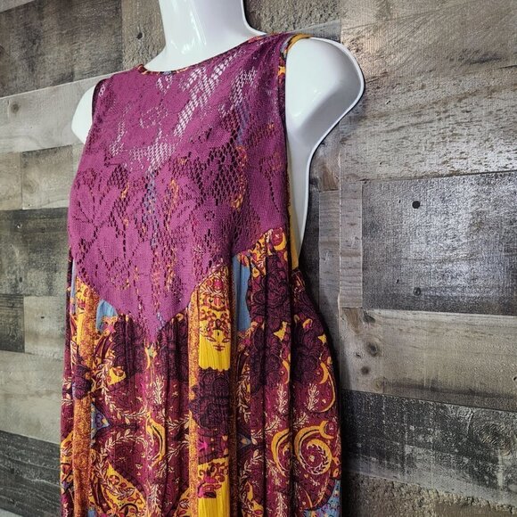 New Free People Count Me In Trapeze Tunic Top - Picture 4 of 8